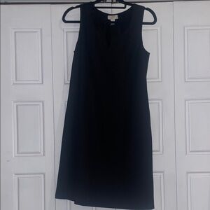 LOFT Elegant Black Sleeveless Mini Dress